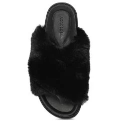 Aerosoles Lissa Crisscross Faux Fur Slide -Aerosoles Store LISSA866 1797256 3